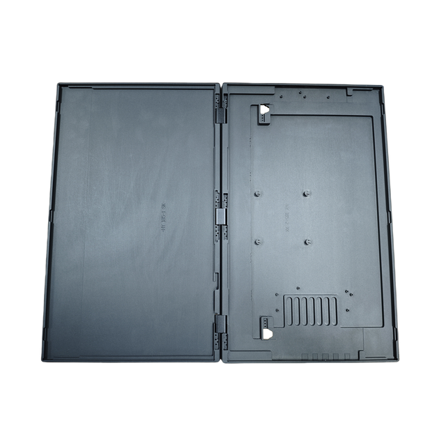 Mecanizado CNC de una carcasa de monitor portátil de pantalla dual de 15.6 pulgadas con soporte de aleación de aluminio y posiciones de agujeros personalizables